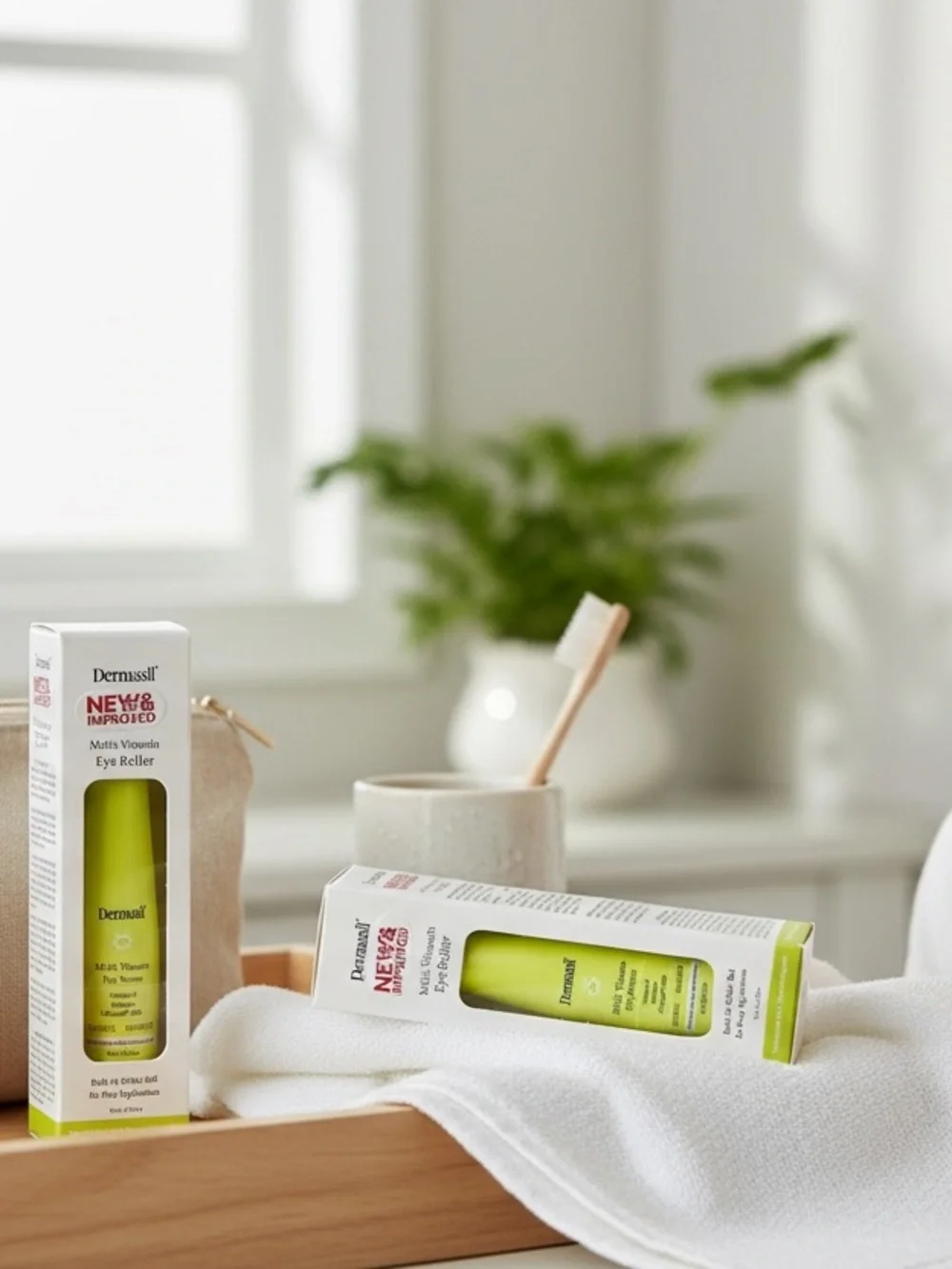 🆕 Dermasil Multi-Vitamin Eye Roller w Vitamin C, Caffeine, & Matrixyl 3000. X2
